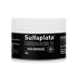 Sulfaplata Crema Cicatrizante Hidrosoluble (1%)