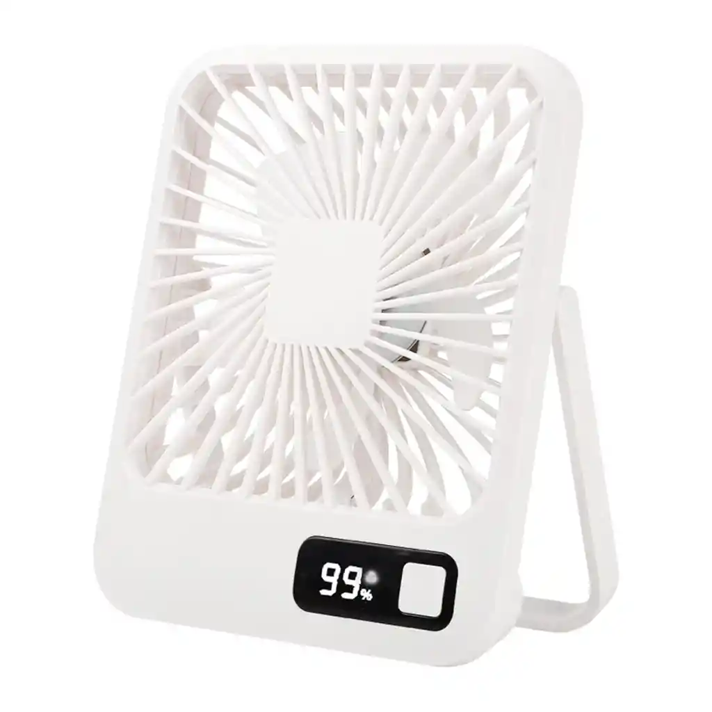 Ventilador De Escritorio Portátil, Recargable Por Usb Para El Hogar Y La Oficina