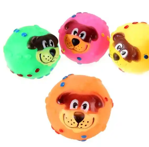 Juguete Masticable En Plastico Suave Con Sonido Para Mascota En Forma De Pelota Para Perros Y Gatos