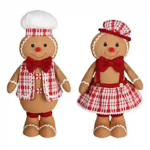 Muñecos De Jengibre Decorativos Afelpados Hechos A Mano