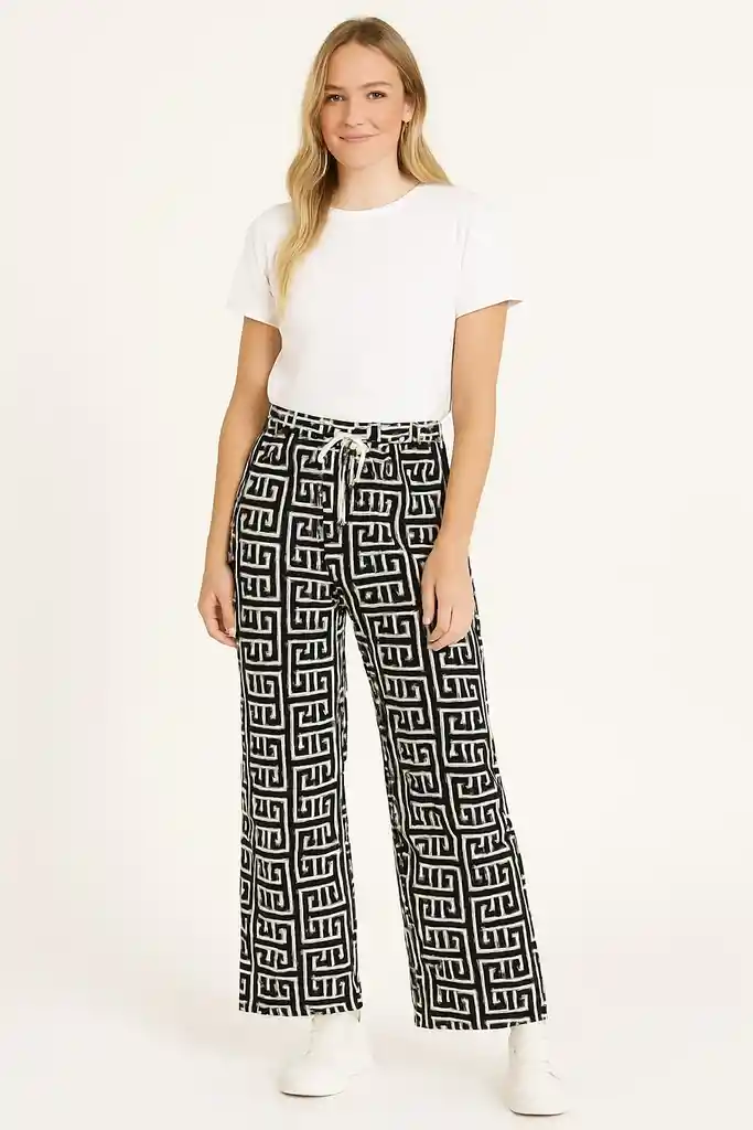 Pantalon Palazzo Bota Ancha