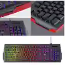 Teclado Tipo Gamer Retro Iluminado Havit Kb866l / Color Negro / Tamaño Completo