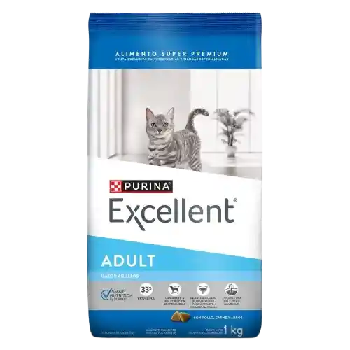 Excellent Alimento Para Gato Adulto - 1 Kg