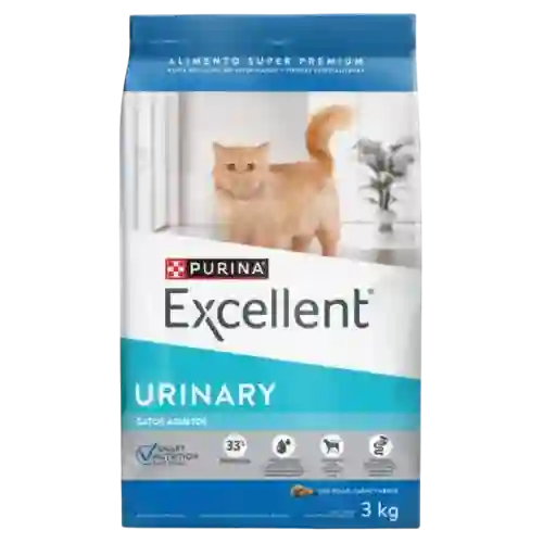 Excellent Alimento Para Gatos Urinary Cat - 3 Kg
