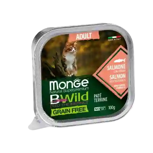 Monge Alimento Húmedo Bwild Cat Salmon Vegetable - 100 G