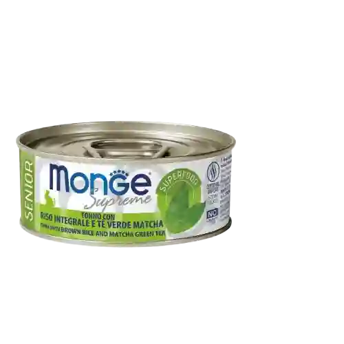 Monge Alimento Húmedo Natural Adult Tuna Rice Matcha Para Gato - 80 G
