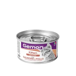 Gemon Alimento Húmedo Mousse Kit Salmon Chicken Para Gato - 85 G