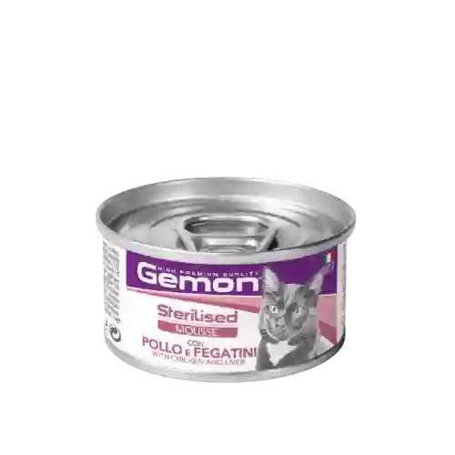 Gemon Alimento Húmedo Mousse Chicken Liver Para Gato - 85 G