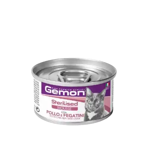Gemon Alimento Húmedo Mousse Chicken Liver Para Gato - 85 G
