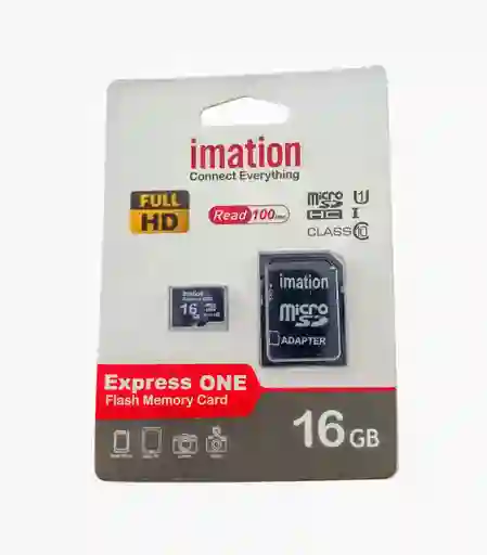 Memoria Microsd Imation 16gb Clase 10 + Adaptador Sd