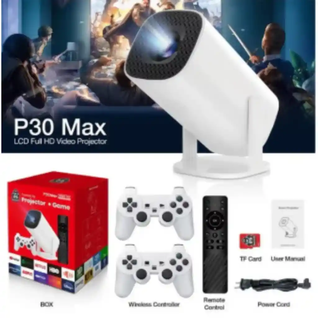 Proyector Portátil P30 Max Uhd Con Juegos Integrados