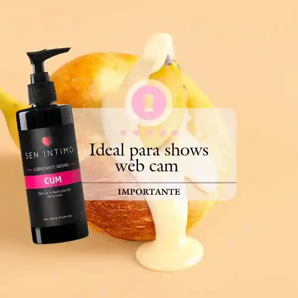 Lubricante Intimo Cum 250 Ml Sen Intimo Simula Eyaculacion Femenina Cum Blanco
