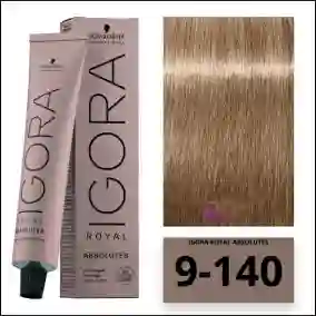 Tinte Igora Roya 9-140 Rubio Muy Claro Ceniza Beige Natural