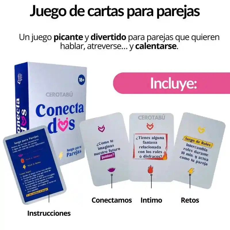Juego Cartas Conectados Para Parejas/ Erotic