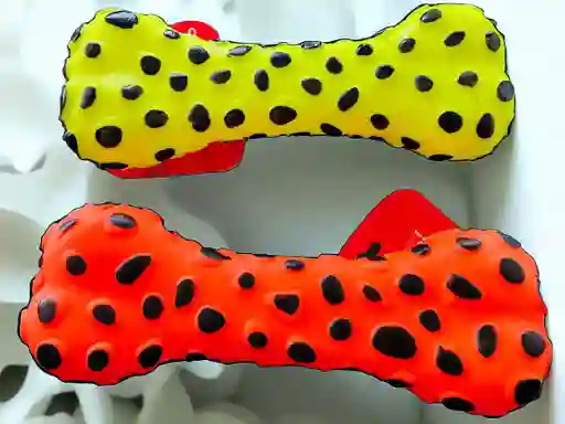 Juguete Masticable En Plastico Suave Con Sonido Para Mascota En Forma De Hueso Para Perros Y Gatos