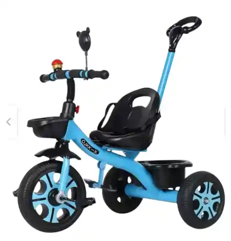 Triciclo Para Niños 2 En 1 Rosado