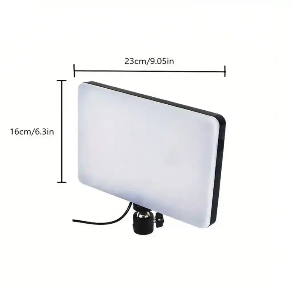 Luz De Panel Led Con Soporte O Tripode De Hierro Ajustable Hasta 1.1m Kit Creadores De Contenido