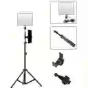Luz De Panel Led Con Soporte O Tripode De Hierro Ajustable Hasta 1.1m Kit Creadores De Contenido
