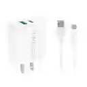 Kit Cargador Vidvie Plm-343 Usb A Tipo C 20 w