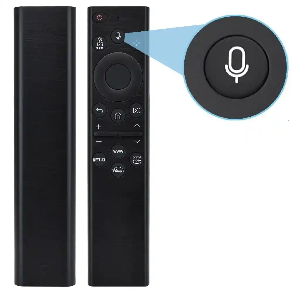 Control Para Tv Samsung Plano, Tecla Disney, Con Voz, Reemplaza Solar
