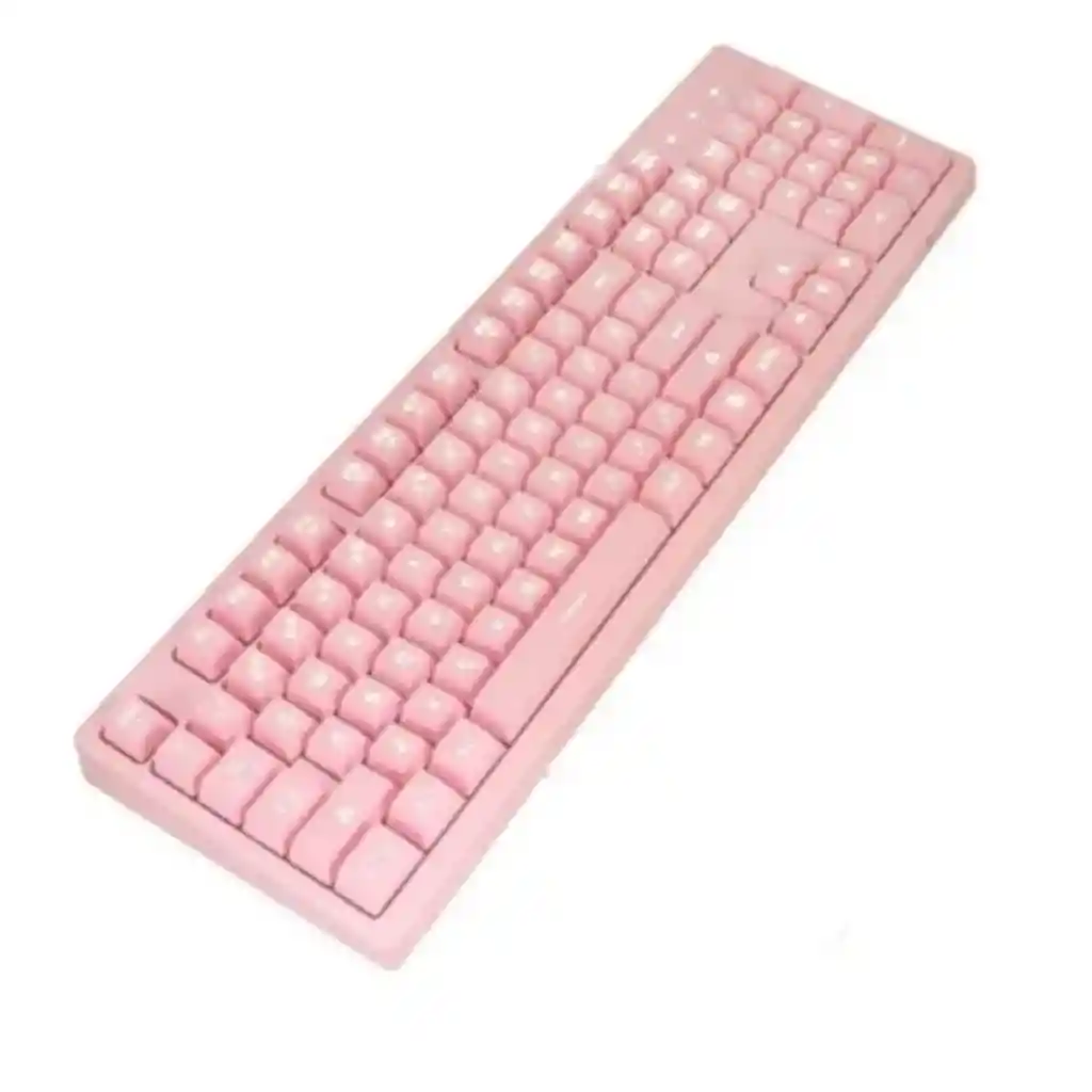 Teclado Gamer Onikuma G25 Membrana Rosado Con Luz Led
