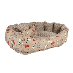 Guamba Combo Cama Pecky Beige Para Perro - M