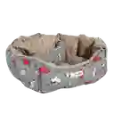 Guamba Combo Cama Pecky Gris Para Perro - S