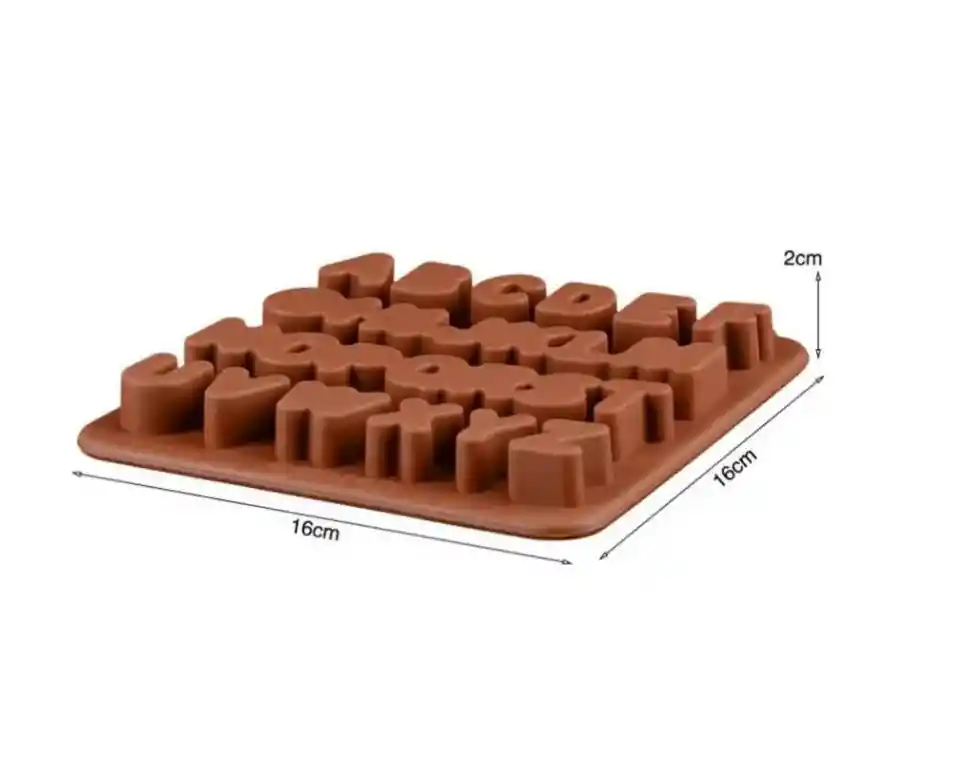 Molde Silicona Repostería De Abecedario
