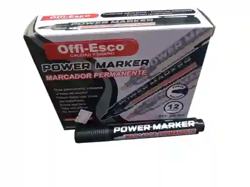 Marcador Power Marker Negro Unidad