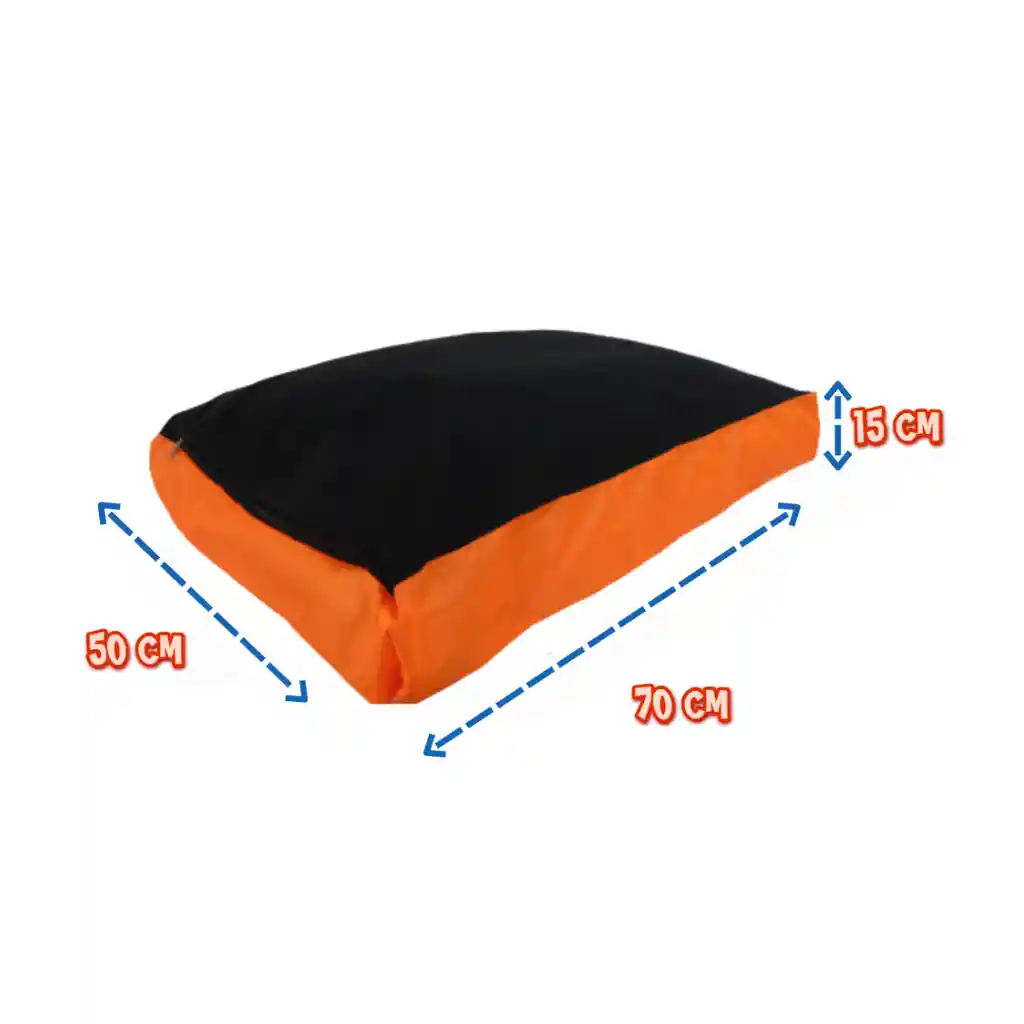 Colchon Lavable Mediano Mas Guante Naranja
