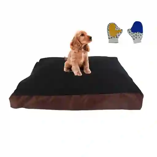 Colchon Lavable Mediano Mas Guante Marron
