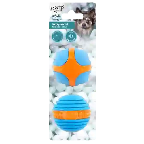 Afp Meta Ball Doble Para Apretar Para Perro - Único