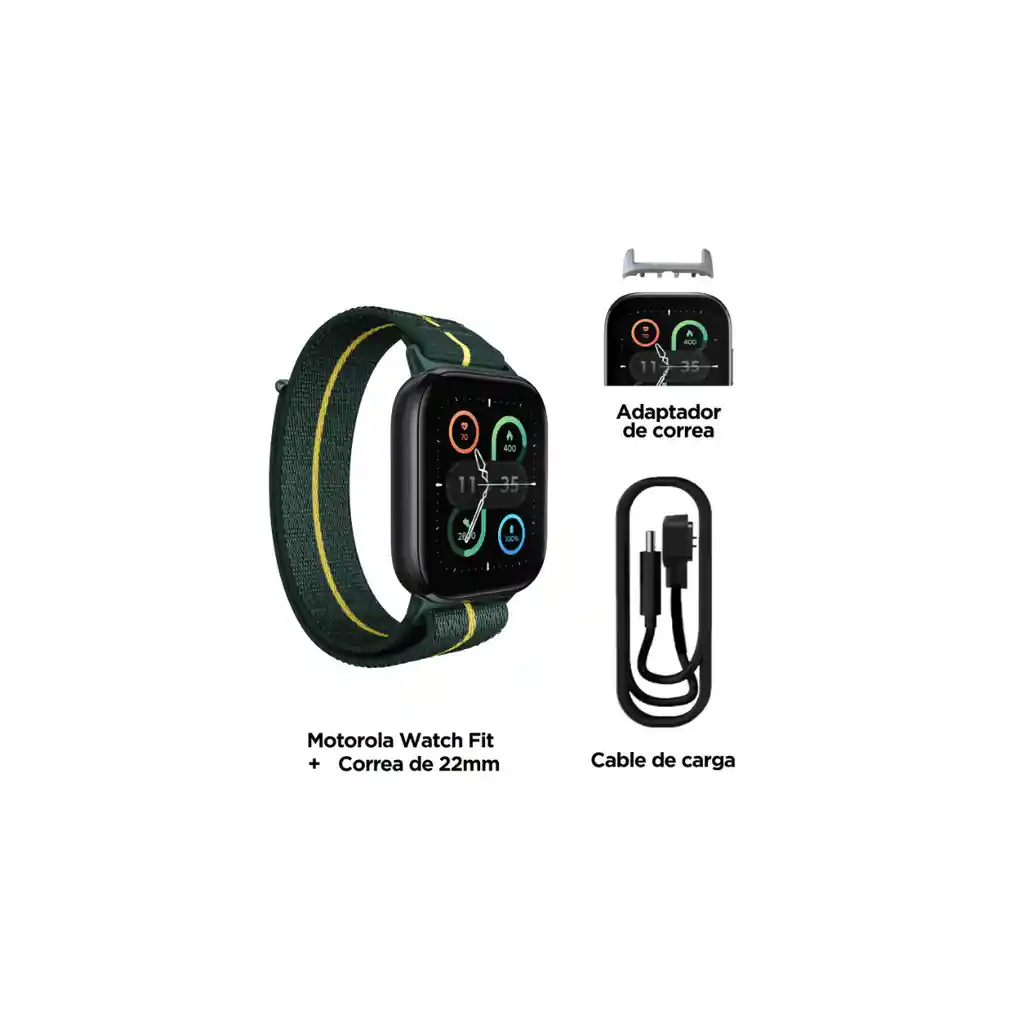 Smartwatch Moto Fit Trekking Green