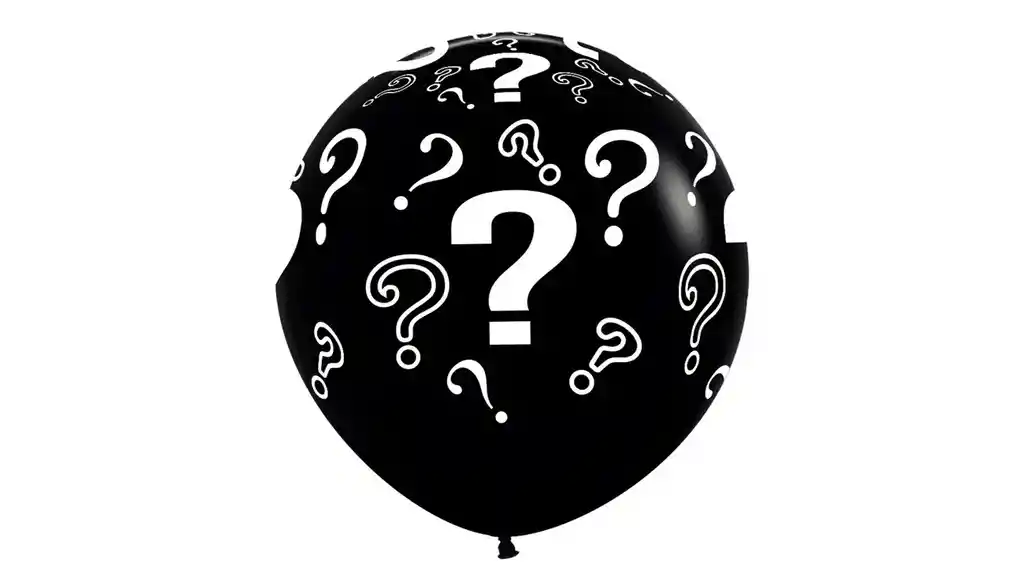 Globos Bombas Latex Redondo Fiesta R-36 X 1 Unidad Infinity Que Sera - Revelación De Genero Fashion Negro Sempertex