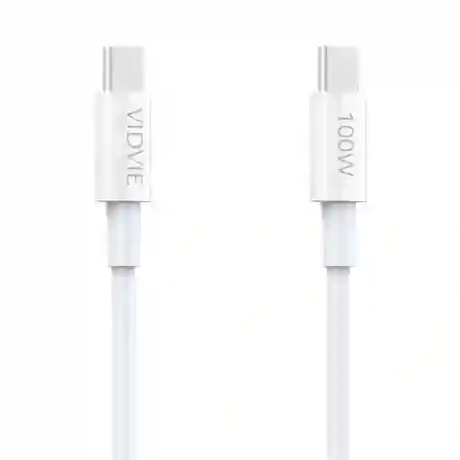 Cable Tipo C A Tipo C Vidvie 100w – Carga Rápida Y Segura