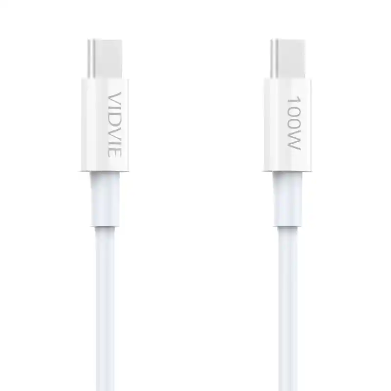 Cable Tipo C A Tipo C Vidvie 100w – Carga Rápida Y Segura