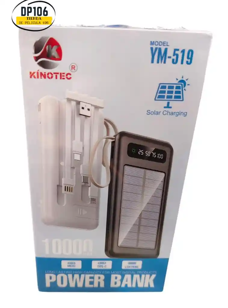 Power Bank Solar 10000 Mah Ym-519