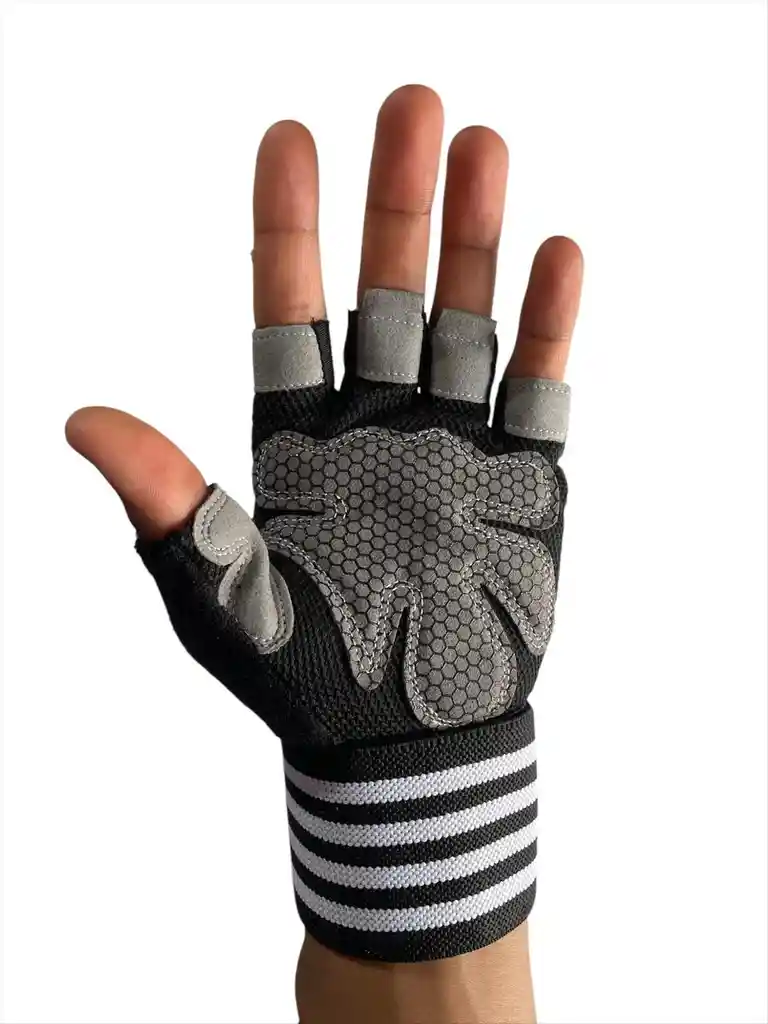Guantes Para Ejercicio Con Muñequera Elástica
