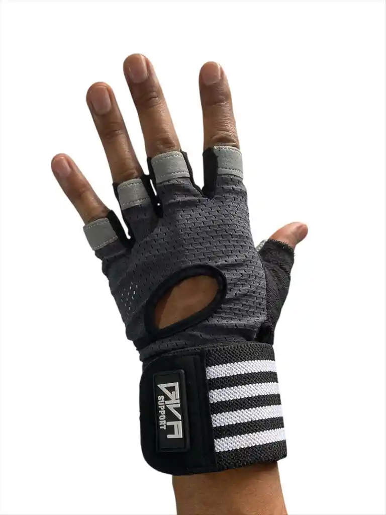 Guantes Para Ejercicio Con Muñequera Elástica