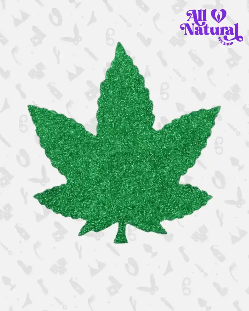 Pezoneras Sexys Hojas De Cannabis Weed Cubrepezón / Tapapezón