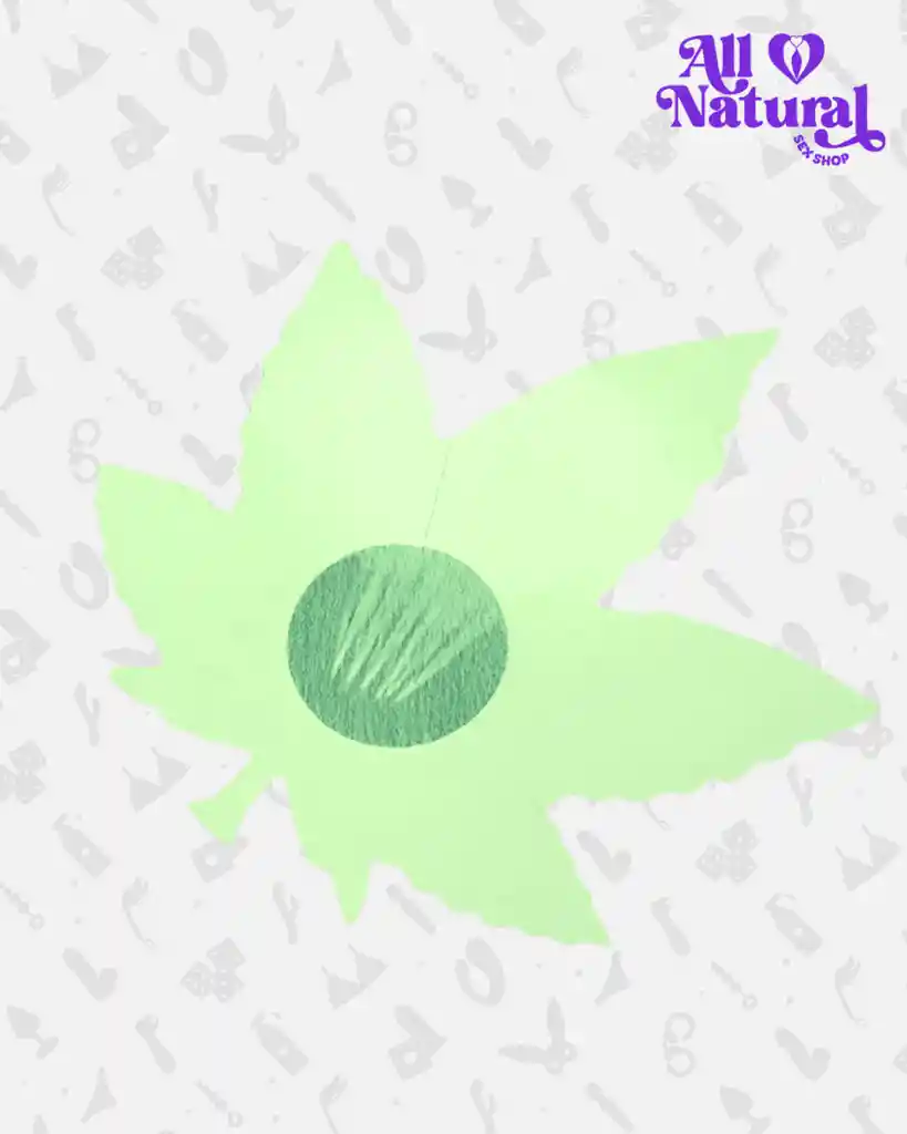 Pezoneras Sexys Hojas De Cannabis Weed Cubrepezón / Tapapezón