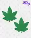 Pezoneras Sexys Hojas De Cannabis Weed Cubrepezón / Tapapezón