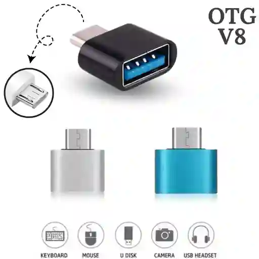 Adaptador Convertidor Micro Otg V8