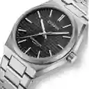 Reloj Análogo Curren Original Kred8303 Para Hombre Acero Color Plateado