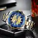 Reloj Análogo Curren Original Kred371903 Para Hombre Acero Color Plata Y Dorado