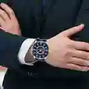 Reloj Análogo Curren Original Krec7803 Para Hombre Acero Color Azul Y Dorado