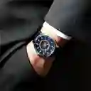 Reloj Análogo Curren Original Krec7803 Para Hombre Acero Color Azul Y Dorado