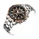 Reloj Análogo Curren Original Kre02192001 Hombre Acero Color Plateado-oro Rosa