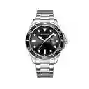 Reloj Análogo Curren Original Kred17190119 Para Hombre Acero Color Plata Y Negro
