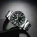 Reloj Análogo Curren Original Kred17190119 Para Hombre Acero Color Plata Y Negro